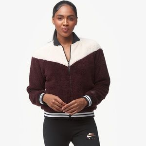 sherpa NIKE bomber jacket